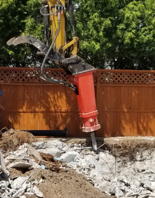 Photo of swimming pool excavation and demolition