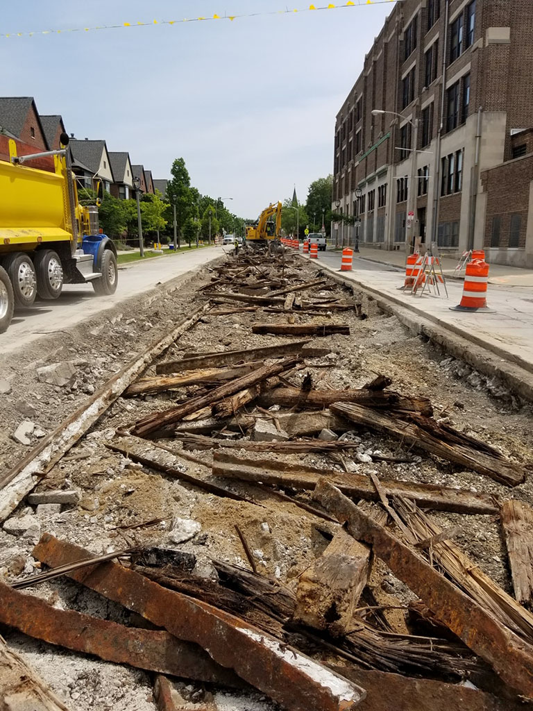 Milwaukee Streetcar Project demolition