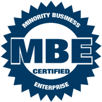 MBE blue logo